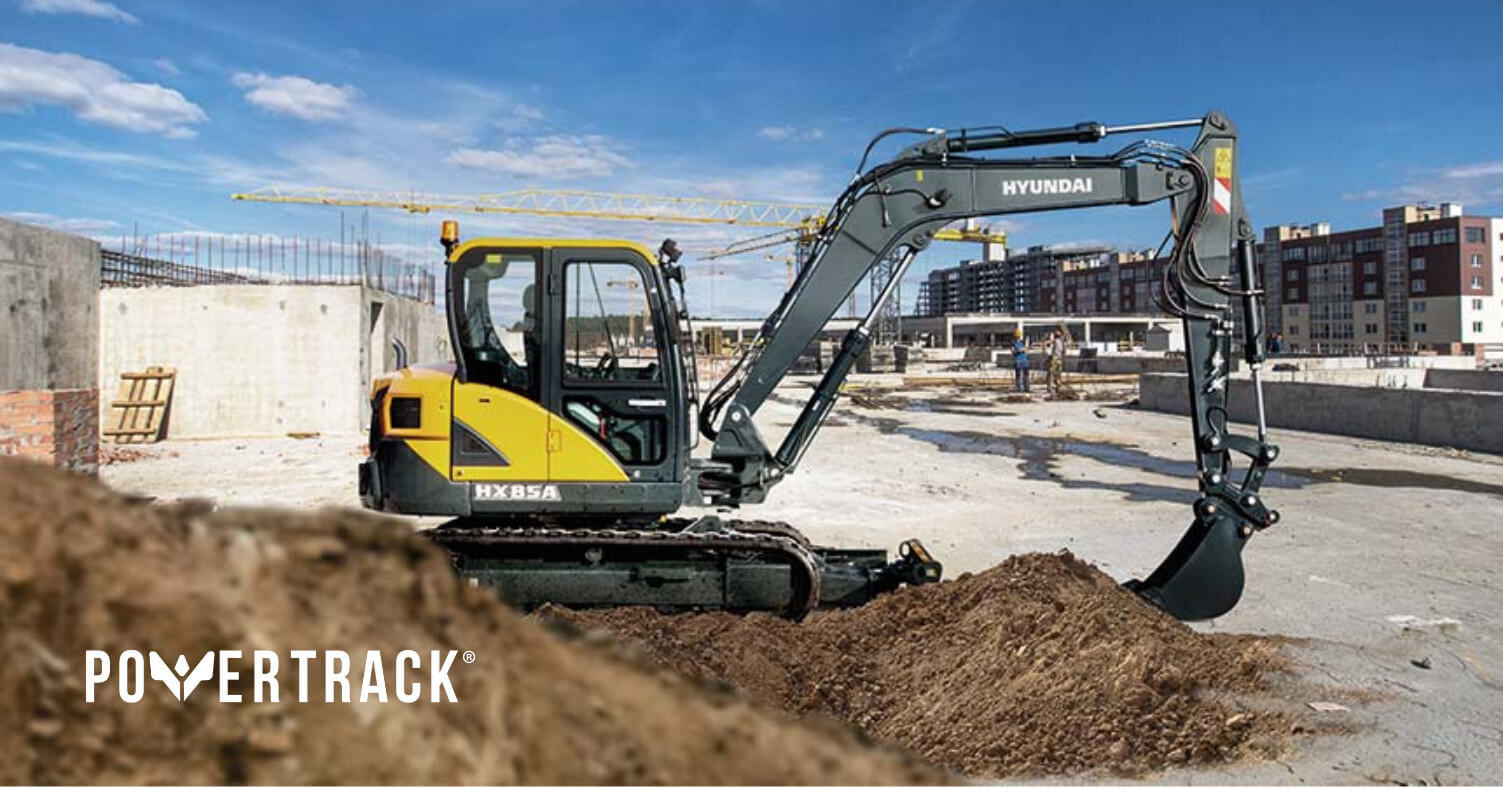 La nueva excavadora HX85A de Hyundai impresiona por su excepcional potencia.