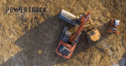 How not to stop your construction site when you rip a rubber track? Simple!